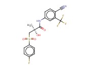 N-(4-CYANO-3-TRIFLUOROMETHYLEPHENYLE)-3-(4-FLUOROPHENYLE-SULFONYLE)-2-HYDROXY-2-METHYLEPROPIONAMIDE