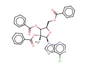 6-<span class='lighter'>氯</span>-9-(2,3,5-<span class='lighter'>三</span><span class='lighter'>苯</span><span class='lighter'>甲</span><span class='lighter'>酰</span>氧基-2-C-<span class='lighter'>甲基</span>-beta-D-呋喃核糖基)-9H-嘌呤