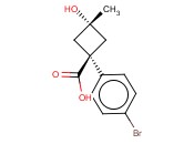 (1R,3R)-1-(4-BROMOPHENYL)-3-HYDROXY-3-METHYLCYCLOBUTANECARBOXYLIC ACID