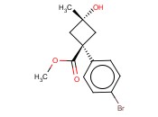 (1R,3R)-METHYL 1-(4-BROMOPHENYL)-3-HYDROXY-3-METHYLCYCLOBUTANECARBOXYLATE