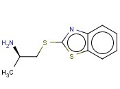 2-丙胺,1-(2-<span class='lighter'>苯</span><span class='lighter'>并</span><span class='lighter'>噻唑</span>基硫代)-,(2R)-