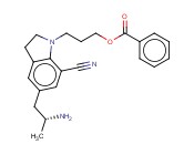5-[(2R)-2-<span class='lighter'>氨基</span>丙基]-1-[3-(<span class='lighter'>苯</span><span class='lighter'>甲</span><span class='lighter'>酰</span>氧基)丙基]-2,3-二氢-7-氰<span class='lighter'>基</span>-1H-吲哚
