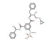1,3-BENZENEDICARBOXAMIDE, N1-[(1S,2R)-3-(CYCLOPROPYLAMINO)-2-HYDROXY-1-(PHENYLMETHYL)PROPYL]-5-[METHYL(METHYLSULFONYL)AMINO]-N3-[(1R)-1-PHENYLETHYL]-
