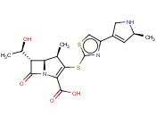 (4R,5S,6S)-3-[[4-[(5S)-2,5-DIHYDRO-5-METHYL-1H-PYRROL-3-YL]-2-THIAZOLYL]THIO]-6-[(1R)-1-HYDROXYETHYL]-4-METHYL-7-OXO-1-AZABICYCLO[3.2.0]HEPT-2-ENE-2-CARBOXYLIC ACID