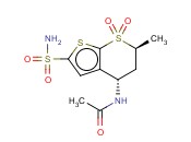 N-[(4S,6S)-6-METHYL-7,7-DIOXO-2-SULFAMOYL-5,6-DIHYDRO-4H-THIENO[2,3-B]THIOPYRAN-4-YL]ACETAMIDE