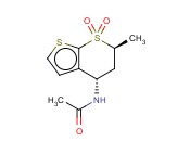 (4S-TRANS)-N-(5,6-DIHYDRO-6-METHYL-7,7-DIOXIDO-4H-<span class='lighter'>THIENO</span>[<span class='lighter'>2,3-B</span>]THIOPYRAN-4-YL)-ACETAMIDE