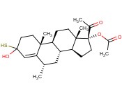 4-PREGNEN-6ALPHA-METHYL-17ALPHA-OL-3, 20-DIONE 17-ACETATE 3-THIOKETAL
