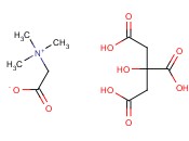 2-(Trimethylammonio)acetate compound with 2-hydroxypropane-1,2,3-tricarboxylic acid (1:1)