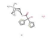 (1ALPHA,2BETA,4BETA,5ALPHA,7BETA)-7-((HYDROXYDI-2-THIENYLACETYL)OXY)-9,9-DIMETHYL-3-OXA-9-AZONIATRICYCLO(3.3.1.02,4)NONANE BROMIDE HYDRATE