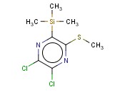 2,3-DICHLORO-5-METHYLSULFANYL-6-TRIMETHYLSILANYL-PYRAZINE