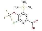 6-CHLORO-5-(TRIFLUOROMETHOXY)-4-(TRIMETHYLSILYL)PICOLINIC ACID