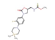 (S)-O-methyl ((3-(4-(<span class='lighter'>4,4-dimethyl-1</span>,4-azasilinan-1-yl)-3-fluorophenyl)-2-oxooxazolidin-5-yl