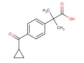 4-(Cyclopropylcarbonyl)-<span class='lighter'>alpha</span>,<span class='lighter'>alpha</span>-dimethylphenyl acetic acid
