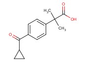 4-(Cyclopropylcarbonyl)-<span class='lighter'>alpha</span>,<span class='lighter'>alpha</span>-dimethylphenyl acetic acid