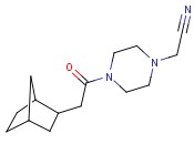 2-[4-(2-(BICYCLO[2.2.1]HEPTAN-2-YL)<span class='lighter'>ACETYL</span>)PIPERAZIN-1-YL]<span class='lighter'>ACETONITRILE</span>