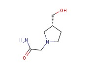 1-PYRROLIDINEACETAMIDE, 3-(HYDROXYMETHYL), (3R)-