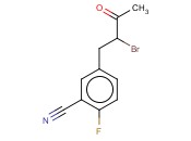 5-(2-BROMO-3-OXOBUTYL)-<span class='lighter'>2-FLUOROBENZONITRILE</span>