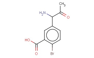 5-(1-AMINO-2-OXOPROPYL)-<span class='lighter'>2-BROMOBENZOIC</span> ACID