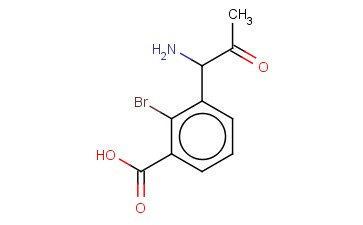3-(1-AMINO-2-OXOPROPYL)-<span class='lighter'>2-BROMOBENZOIC</span> ACID