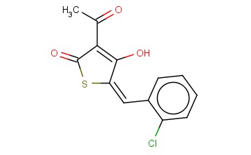 3-ACETYL-5-(O-CHLOROBENZYLIDENE)-4-HYDROXY-2(5H)-THIOPHENONE