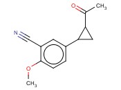 5-(2-ACETYLCYCLOPROPYL)-2-<span class='lighter'>METHOXYBENZONITRILE</span>