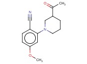 2-(3-ACETYLPIPERIDIN-1-YL)-<span class='lighter'>4-METHOXYBENZONITRILE</span>