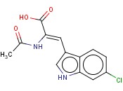 2-PROPENOIC ACID, 2-(ACETYLAMINO)-3-(6-CHLORO-1H-INDOL-3-YL)-