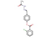 4-((2-ACETYLHYDRAZONO)METHYL)PHENYL <span class='lighter'>2-CHLOROBENZOATE</span>