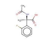BENZENEACETIC ACID, ALPHA-(ACETYLAMINO)-2-FLUORO-ALPHA-METHYL-, (ALPHAR)-