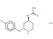 ACETAMIDE, N-[2-[(4-CHLOROPHENYL)METHYL]-4-PIPERIDINYL]-, MONOHYDROCHLORIDE, TRANS-