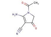 1-Acetyl-2-amino-4,5-dihydro-4-oxo-1H-pyrrole-3-carbonitrile