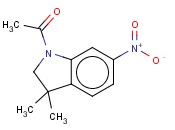 1-(<span class='lighter'>3,3-DIMETHYL-6-NITROINDOLIN-1-YL</span>)<span class='lighter'>ETHANONE</span>