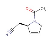 1H-PYRROLE-2-<span class='lighter'>ACETONITRILE</span>, 1-<span class='lighter'>ACETYL</span>-2,5-DIHYDRO-, (R)-