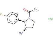 1-(REL-(2R,3R)-3-AMINO-2-(4-FLUOROPHENYL)PYRROLIDIN-1-YL)ETHANONE HYDROCHLORIDE