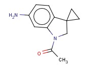 1-(6'-<span class='lighter'>AMINO</span>SPIRO[CYCLOPROPANE-1,3'-INDOLIN]-1'-<span class='lighter'>YL</span>)<span class='lighter'>ETHANONE</span>