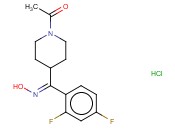 1-(4-((2,4-DIFLUOROPHENYL)(HYDROXYIMINO)METHYL)PIPERIDIN-1-YL)ETHANONE HYDROCHLORIDE