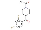 4-(2',4'-DIFLUOROBENZOYL)-1-<span class='lighter'>ACETYL</span>PIPERIDINE