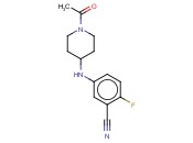 5-[(1-ACETYLPIPERIDIN-4-YL)AMINO]-<span class='lighter'>2-FLUOROBENZONITRILE</span>