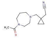 2-(1-[(4-<span class='lighter'>ACETYL</span>-1,4-DIAZEPAN-1-YL)METHYL]CYCLOPROPYL)<span class='lighter'>ACETONITRILE</span>