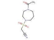 2-[(4-<span class='lighter'>ACETYL</span>-1,4-DIAZEPAN-1-YL)SULFONYL]<span class='lighter'>ACETONITRILE</span>