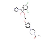 1-[4-[4-[[(2R,4S)-2-(2,4-dichlorophenyl)-2-(imidazol-1-ylmethyl)-1,3-dioxolan-4-yl]methoxy]phenyl]piperazin-1-yl]ethanone