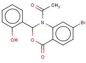 1-ACETYL-7-BROMO-1,2-DIHYDRO-2-(2-HYDROXYPHENYL)-4H-3,1-BENZOXAZIN-4-ONE