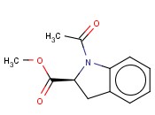 1H-INDOLE-2-CARBOXYLIC ACID, 1-ACETYL-2,3-DIHYDRO-, METHYL ESTER, (2S)-