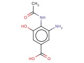 4-<span class='lighter'>乙酰</span><span class='lighter'>氨基</span>-3-<span class='lighter'>氨基</span>-5-羟基苯甲酸