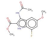 METHYL 3-ACETAMIDO-7-FLUORO-5-METHOXY-1H-INDOLE-2-CARBOXYLATE