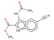 METHYL 3-ACETAMIDO-5-CYANO-1H-INDOLE-2-CARBOXYLATE