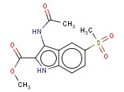 METHYL 3-ACETAMIDO-5-(METHYLSULFONYL)-1H-INDOLE-2-CARBOXYLATE