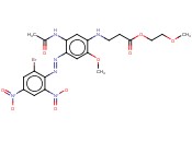 N-[5-(乙酰<span class='lighter'>氨基</span>)-4-[(2-溴-4,6-二硝基苯基)偶氮]-2-<span class='lighter'>甲</span>氧基苯基]-Β-<span class='lighter'>氨基</span>丙酸-2-<span class='lighter'>甲</span>氧基乙基<span class='lighter'>酯</span>