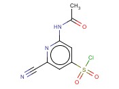 2-(ACETYLAMINO)-6-<span class='lighter'>CYANOPYRIDINE</span>-4-SULFONYL CHLORIDE