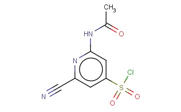 2-(ACETYLAMINO)-6-<span class='lighter'>CYANOPYRIDINE</span>-4-SULFONYL CHLORIDE